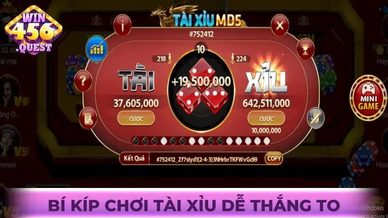 Bí kíp chơi Tài xỉu dễ thắng to